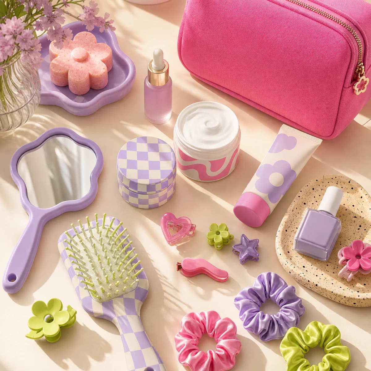 Playful ASTORIS beauty and self-care accessories