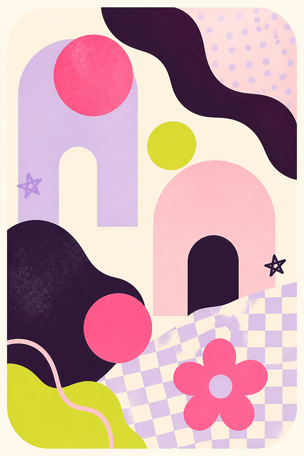 Soft Geometry Fine Art Print