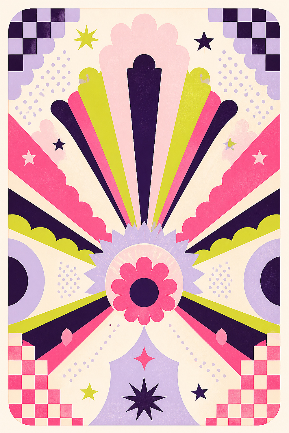 Deco Sunburst Fine Art Print