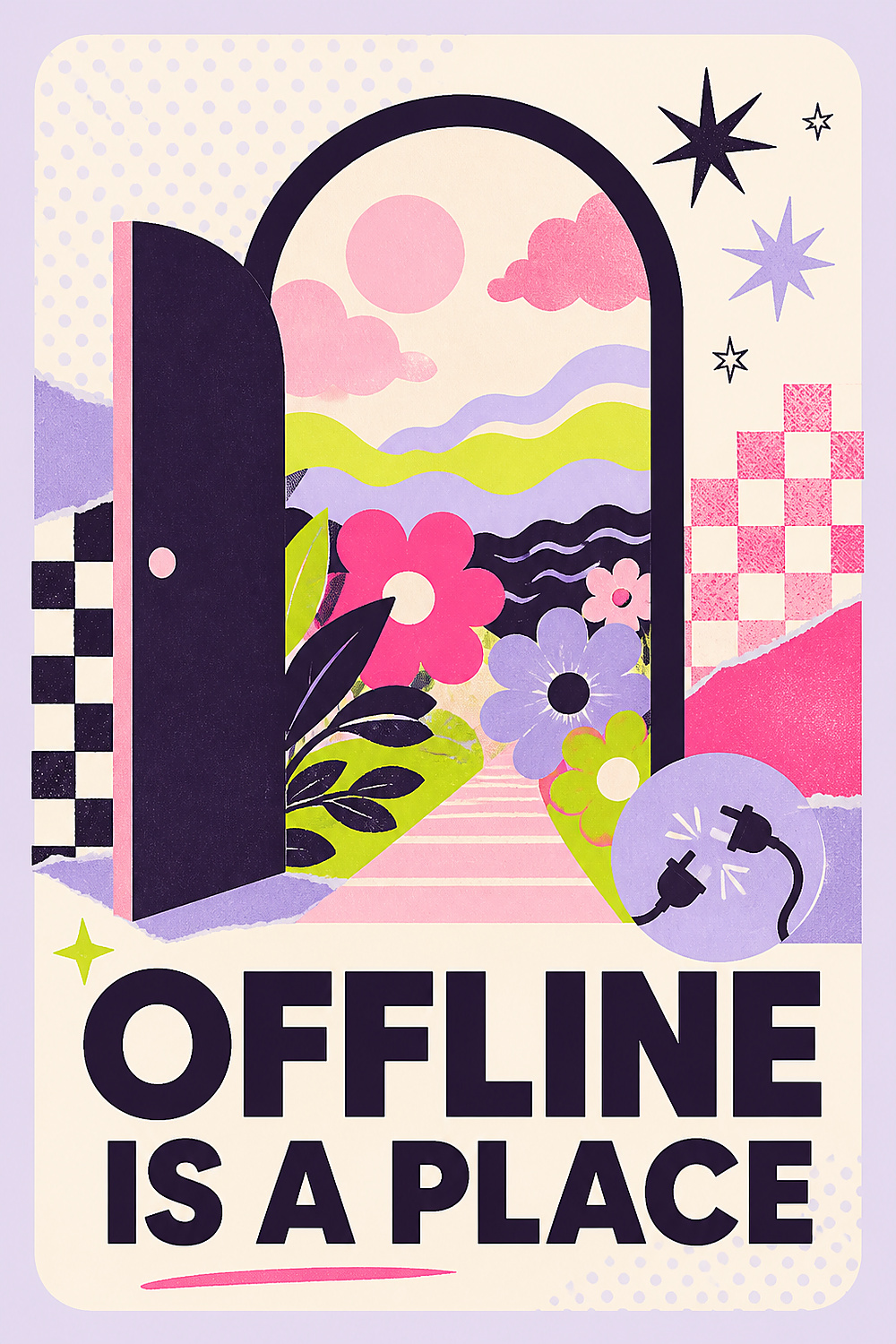 Offline Is a Place Fine Art Print